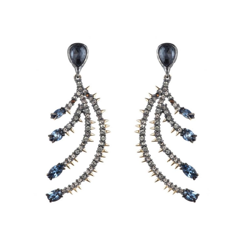 Crystal Spike Statement Earrings